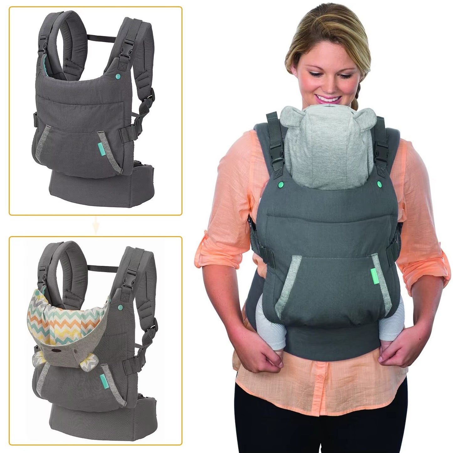 porte-bébé physiologique deux options