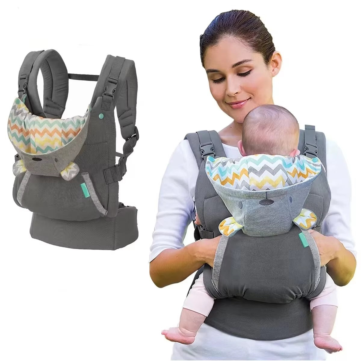 porte-bébé physiologique maman main chaude
