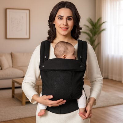 porte bébé physiologique noir cadre