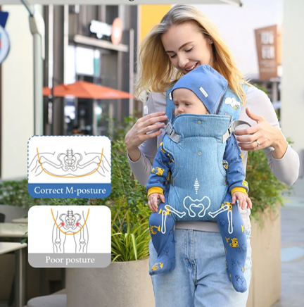 porte-bébé physiologique position M