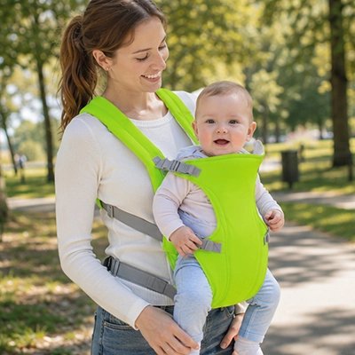 Porte bebe vert maman parc