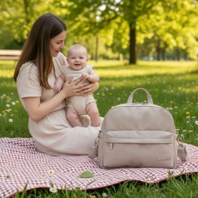 sac a dos a langer beige maman