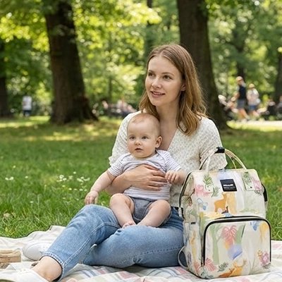 sac a dos a langer maman jaune picnic