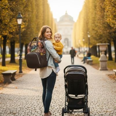 sac a dos a langer maman poussette