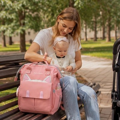 sac a dos bebe maman rose banc parc