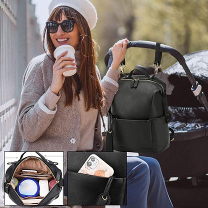 sac a dos bebe noir café