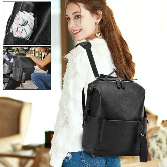 sac a dos bebe noir pochettes