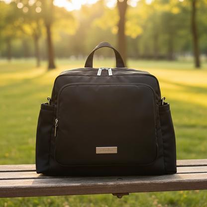 sac à langer à dos noir