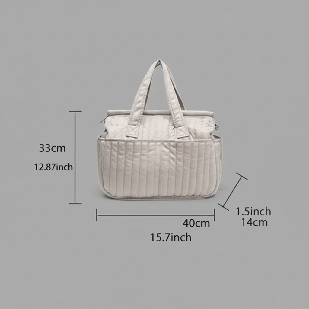 sac a langer bebe beige dimensions