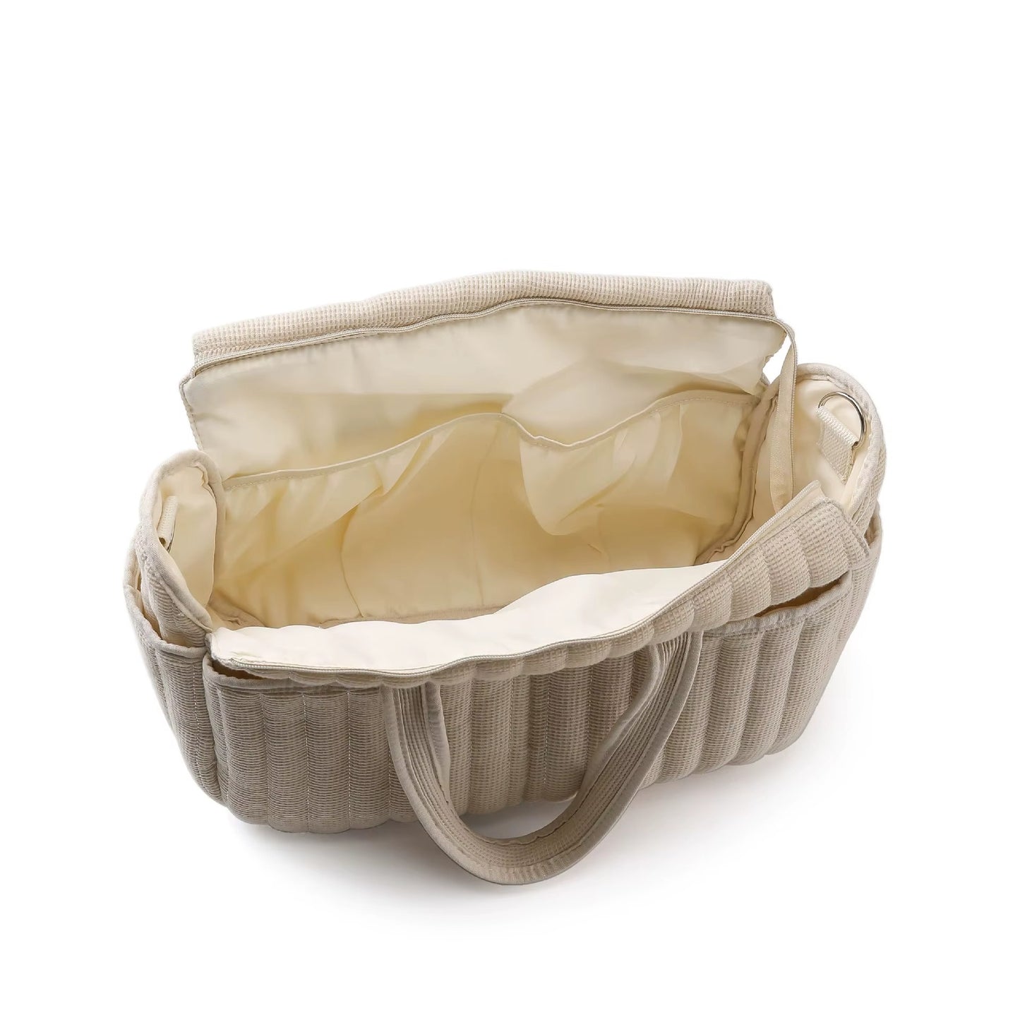 sac a langer bebe beige ouvert