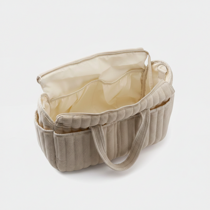 sac a langer bebe beige ouvert