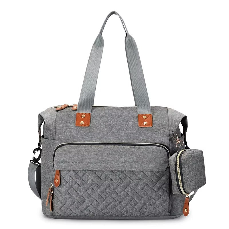 sac à langer bebe gris