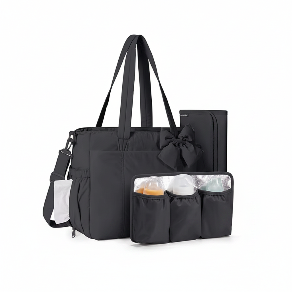 sac à langer bebe noir