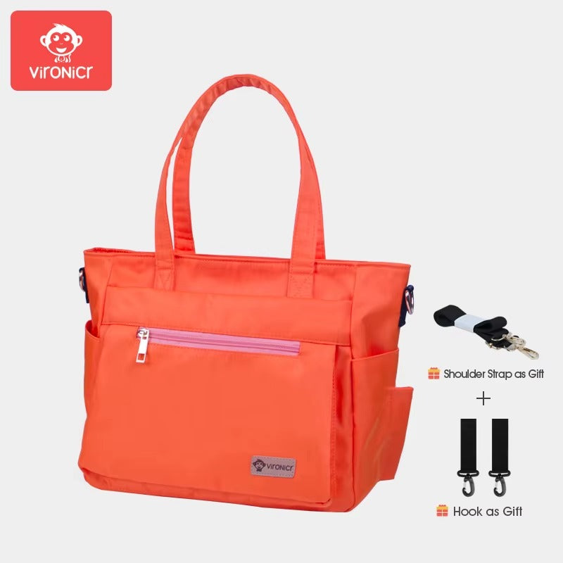 sac à langer bebe orange