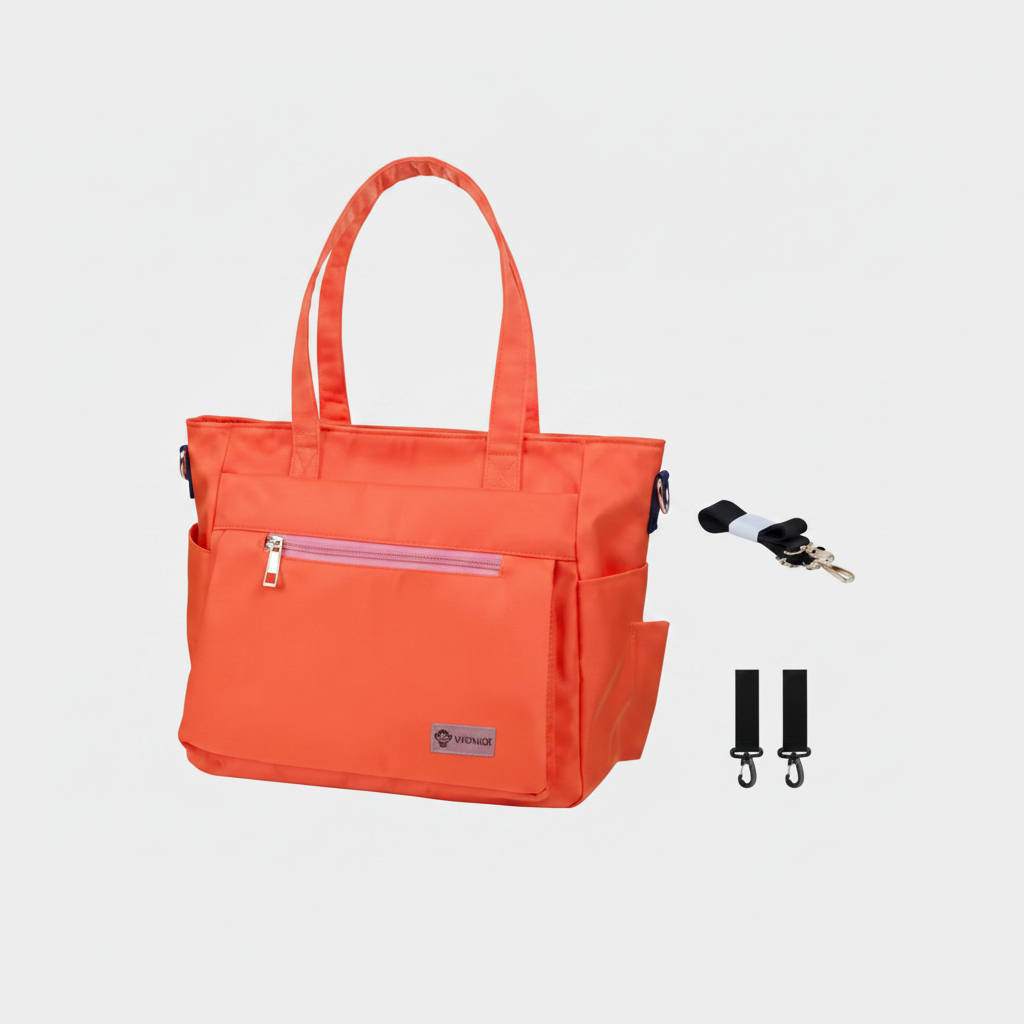 sac à langer bebe orange