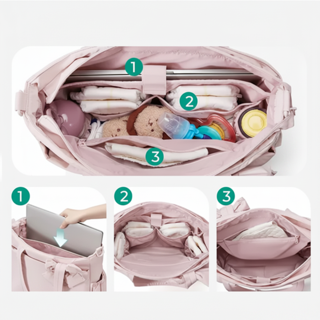 sac à langer bebe rangement