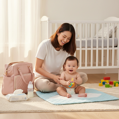 sac à langer bebe rose chambre