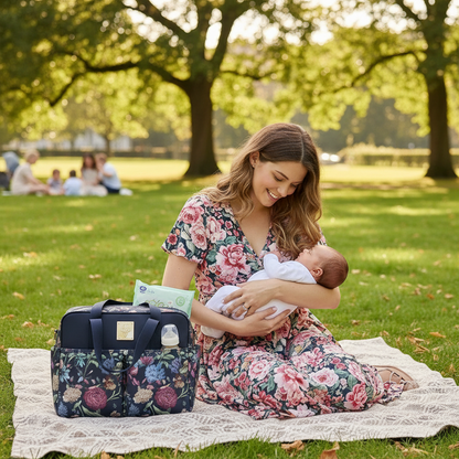 sac a langer maman parc verdure