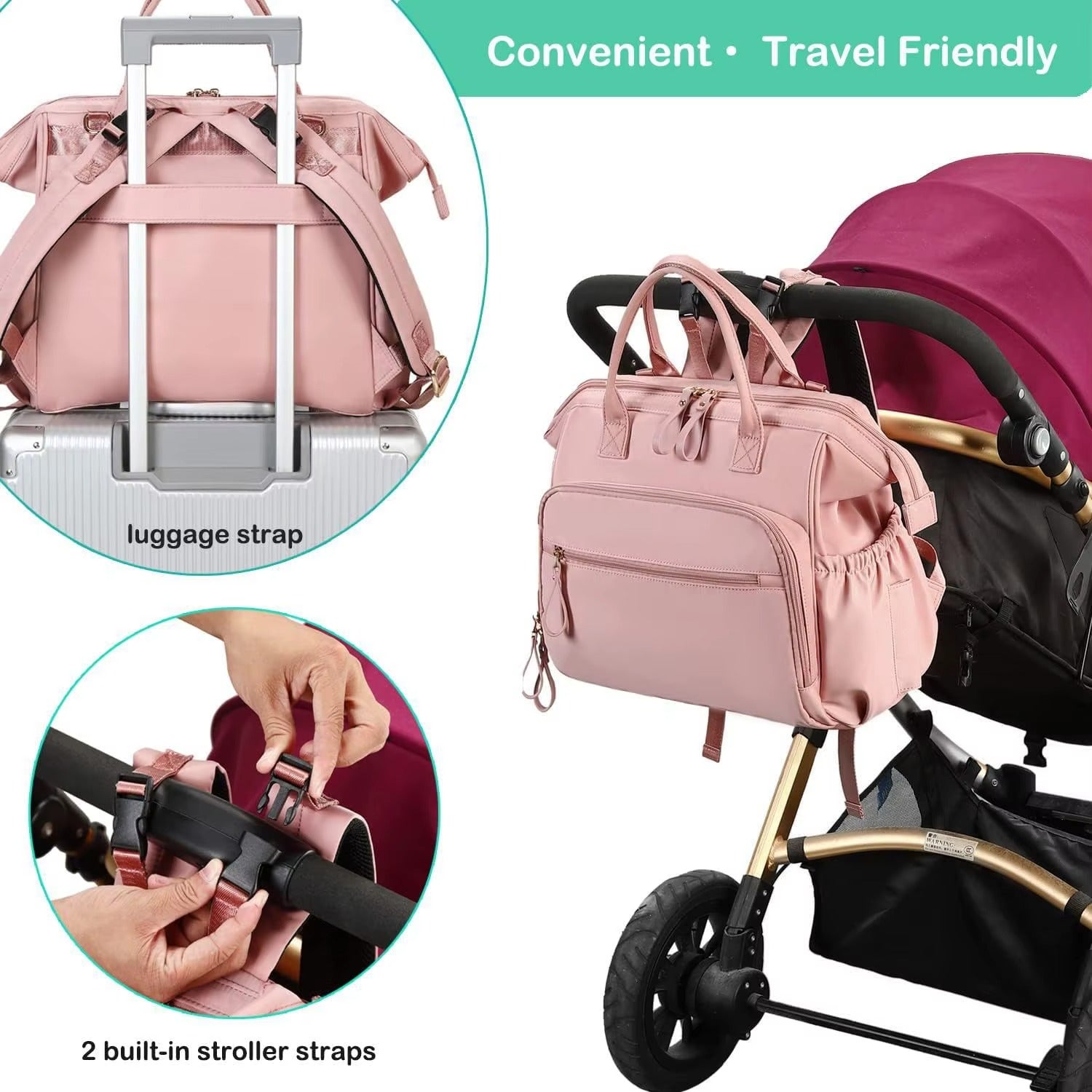 sac a langer sac a dos attaches poussette