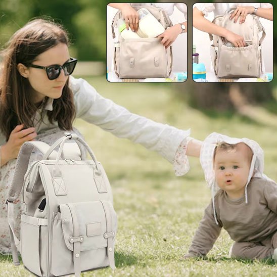 sac à langer sac à dos gazon détails