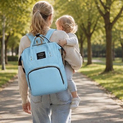 sac à langer sac à dos maman bleu sentier