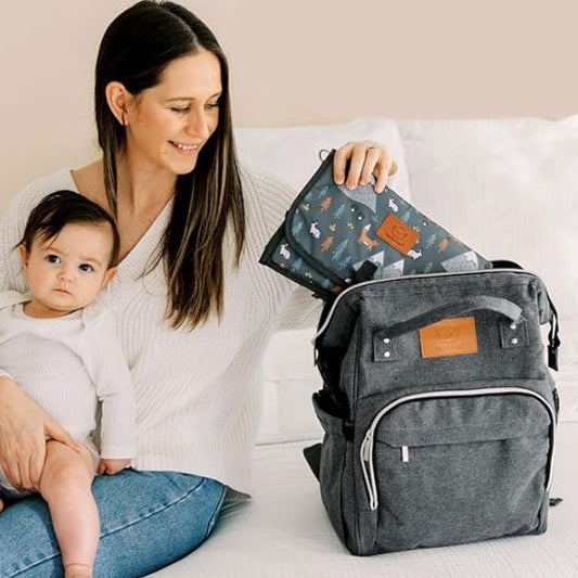 sac à langer sac à dos maman et bebe en blanc