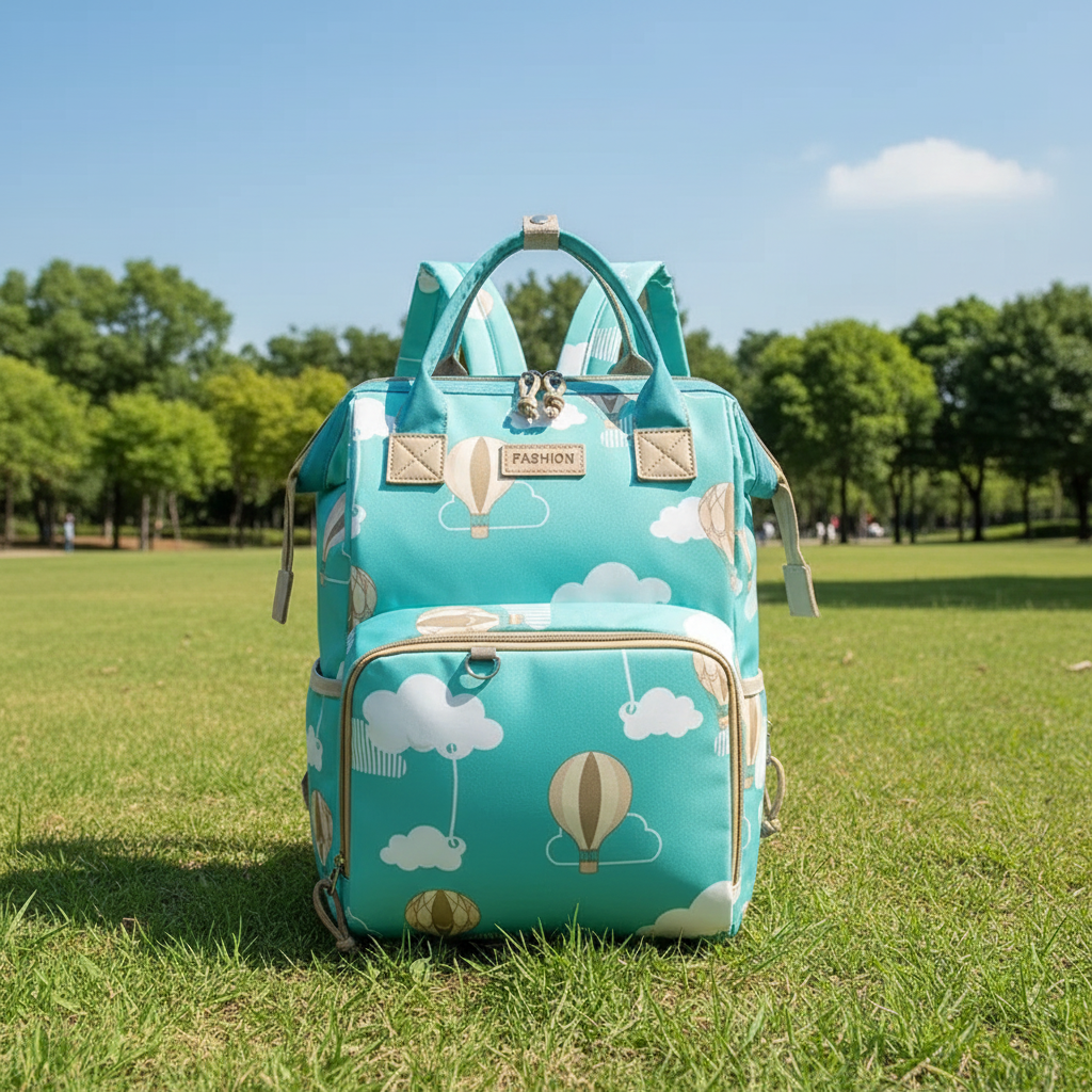sac a langer sac a dos turquoise variante