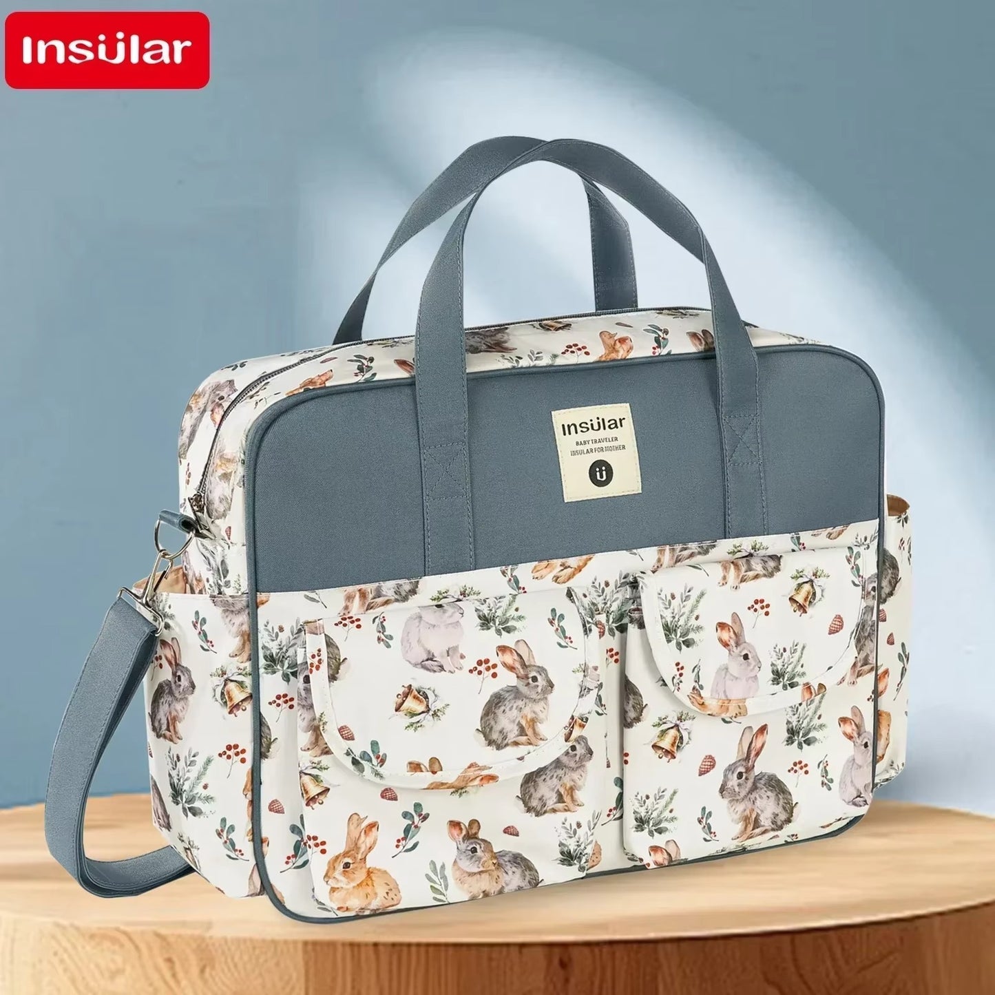 sac a langer vert table