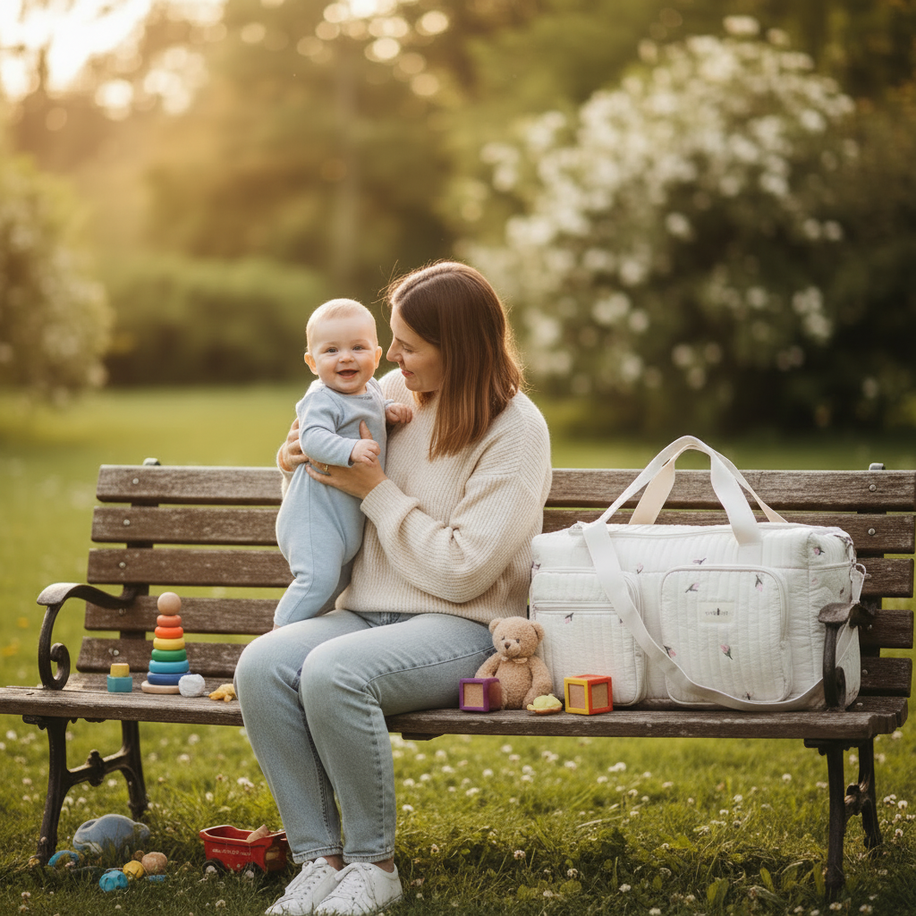 sac bebe à langer au parc jouets
