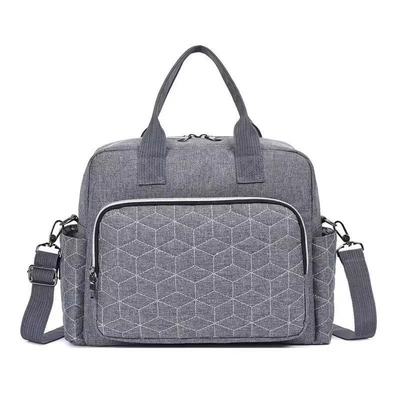 sac bebe à langer gris pâle