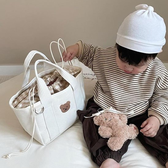 sac langer bébé ourson sac