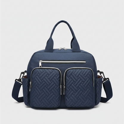 sac langer bleu profond
